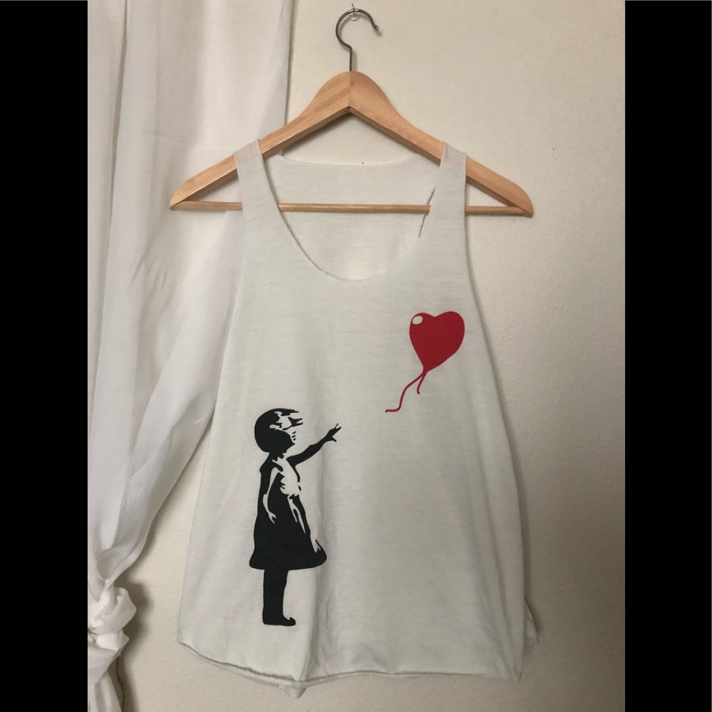 Graphic print tank top